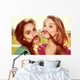 Two girls kid around Wall Mural