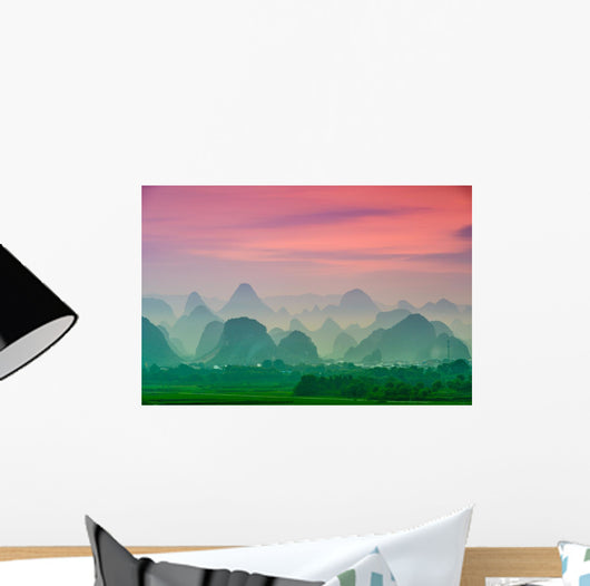 Karst Mountains Guilin China Wall Decal