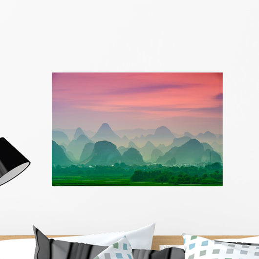 Karst Mountains Guilin China Wall Decal