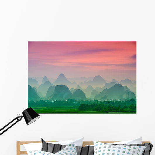 Karst Mountains Guilin China Wall Decal
