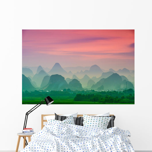 Karst Mountains Guilin China Wall Decal