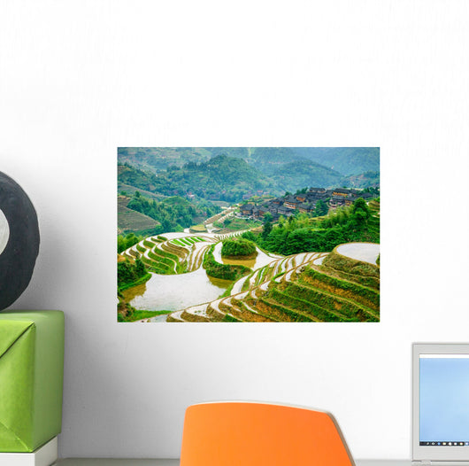 Guilin, China Rice Terraces Wall Mural