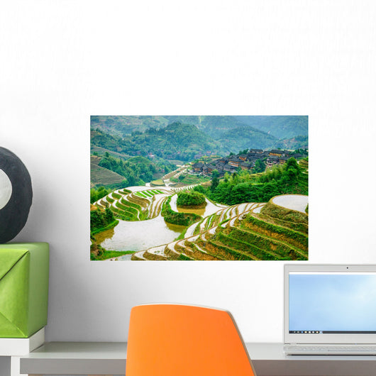 Guilin, China Rice Terraces Wall Mural