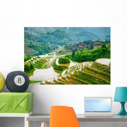 Guilin, China Rice Terraces Wall Mural