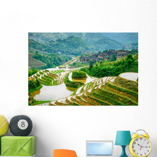 Guilin, China Rice Terraces Wall Mural