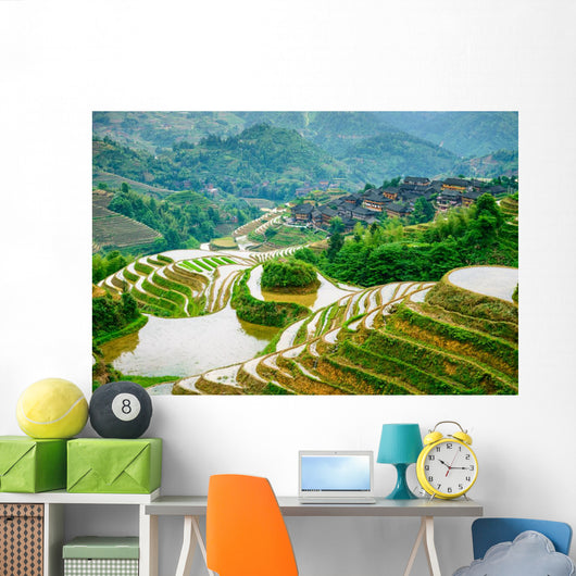 Guilin, China Rice Terraces Wall Mural