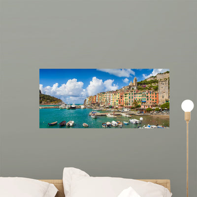 Fisherman Town Of Porto Venere, Liguria, Italy Wall Decal shown on a wall
