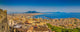 City Of Naples With Mt. Vesuvius At Sunset, Campania, Italy Wall Decal
