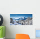 Winter landscape in the Alps with church Wall Mural