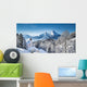 Winter landscape in the Alps with church Wall Mural
