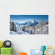 Winter landscape in the Alps with church Wall Mural