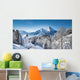 Winter landscape in the Alps with church Wall Mural