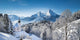 Winter Landscape In The Alps With Church Wall Decal