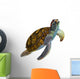 Green Sea Turtle Wall Decal Design 2