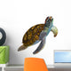 Green Sea Turtle Wall Decal Design 2