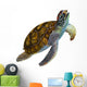 Green Sea Turtle Wall Decal Design 2