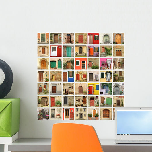 Old Door Wallpaper Made Wall Decal