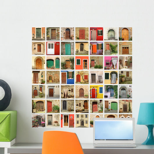 Old Door Wallpaper Made Wall Decal
