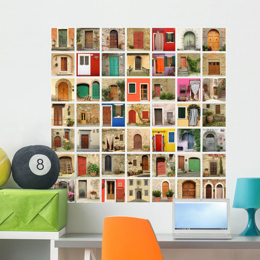 Old Door Wallpaper Made Wall Decal