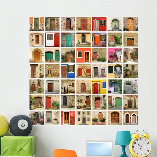 Old Door Wallpaper Made Wall Decal