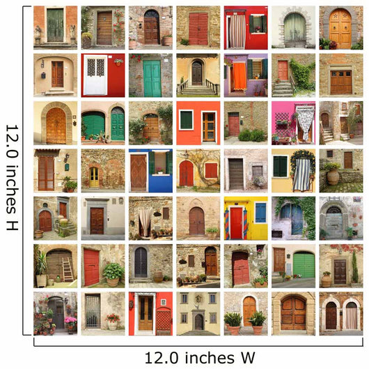 Old Door Wallpaper Made Wall Decal
