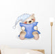 Happy Teddy Bear Hugging Wall Decal