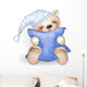 Happy Teddy Bear Hugging Wall Decal
