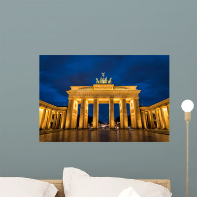 Brandenburger Tor Wall Decal shown on a wall