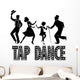 Tap Dance Silhouette Banner Wall Decal