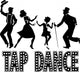 Tap Dance Silhouette Banner Wall Decal