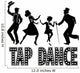 Tap Dance Silhouette Banner Wall Decal