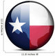 Map Flag Button USA Wall Decal