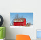 Red Barn and Snow Wall Decal