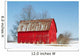 Red Barn and Snow Wall Decal