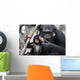 Female Chimpanzee with Baby Wall Decal