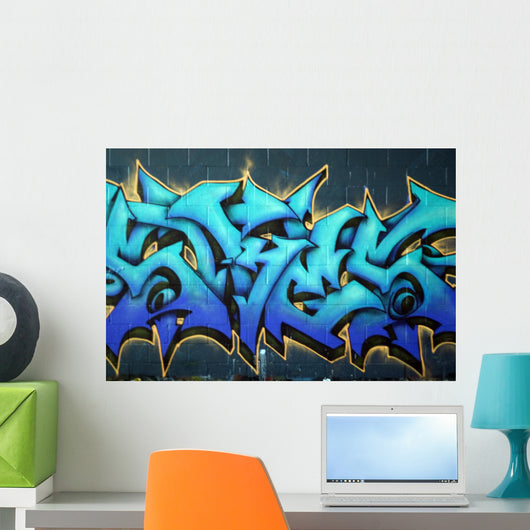 Street Graffiti Spray-Paint Wall Decal