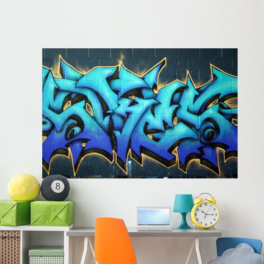 Street Graffiti Spray-Paint Wall Decal