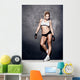 Young Fitness Woman Wall Decal