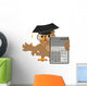 Owl Teacher Holding Calculator Wall Decal
