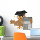 Owl Teacher Holding Calculator Wall Decal