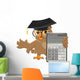 Owl Teacher Holding Calculator Wall Decal