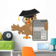 Owl Teacher Holding Calculator Wall Decal