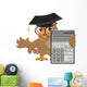 Owl Teacher Holding Calculator Wall Decal