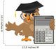 Owl Teacher Holding Calculator Wall Decal