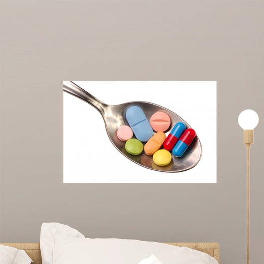 Pills Spoon Wall Decal