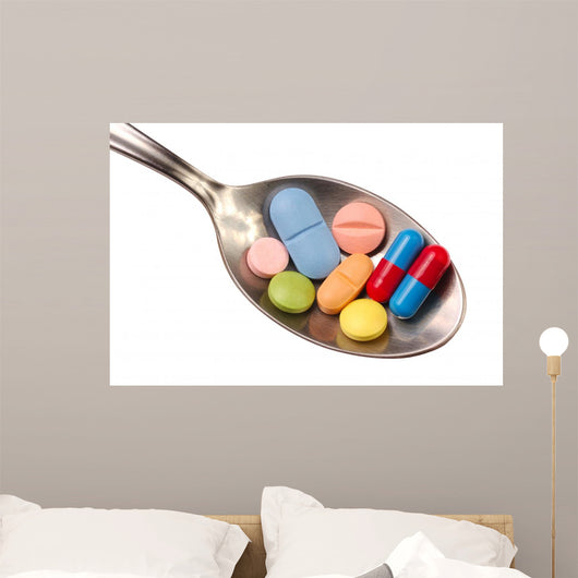 Pills Spoon Wall Decal
