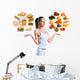 Unhealthy Vs Healthy Food Wall Decal