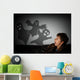 Boy Is Afraid Ghosts Wall Decal