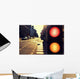Traffic Lights Street Night Wall Decal