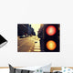 Traffic Lights Street Night Wall Decal